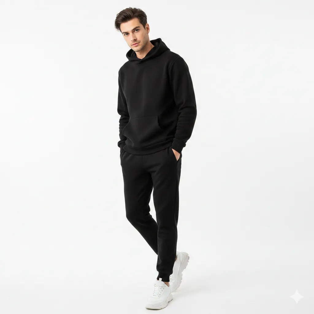 Hoodie Negro Absoluto - Imagen 3